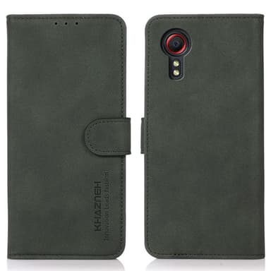SKALO Samsung Xcover 7 KHAZNEH Plånboksfodral i PU-Läder - Grön