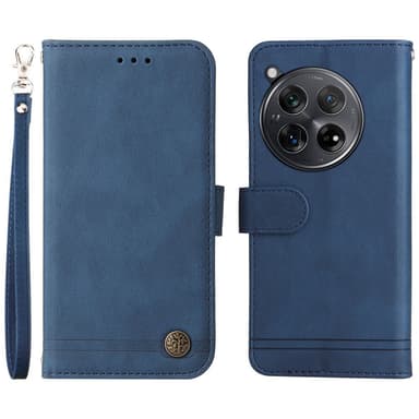 SKALO OnePlus 12R 5G Plånboksfodral i PU-Läder - Blå