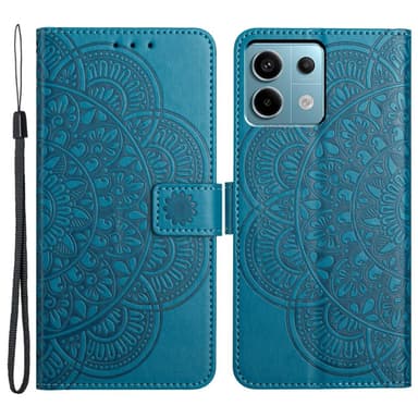 SKALO Xiaomi Redmi Note 13 Pro 5G Mandala Plånboksfodral - Blå