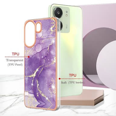 SKALO Xiaomi Redmi 13C 4G Marmor TPU-skal - Motiv 1