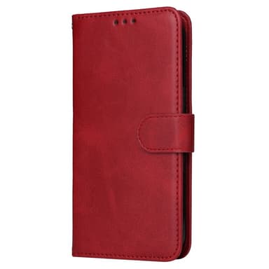 SKALO Xiaomi Redmi Note 13 4G PU-Läder Plånboksfodral - Röd