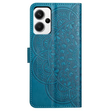 SKALO Xiaomi Redmi Note 13 Pro+ Mandala Plånboksfodral - Blå