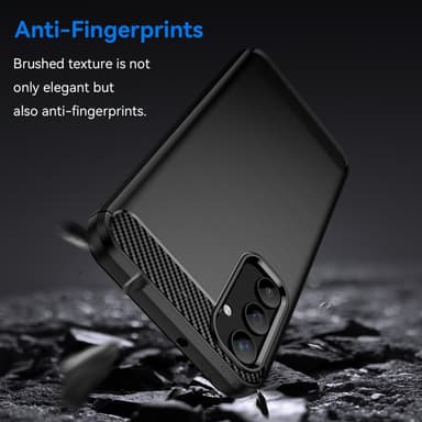 SKALO Samsung A25 5G Armor Carbon Stöttåligt TPU-skal - Svart