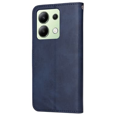 SKALO Xiaomi Redmi Note 13 4G PU-Läder Plånboksfodral - Blå