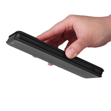 SKALO Asus ROG Phone 8 Pro 5G Carbon Fiber Plånboksfodral - Svart