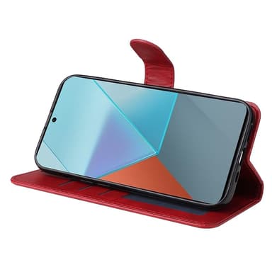 SKALO Xiaomi Redmi Note 13 Pro 5G PU-Läder Plånboksfodral - Röd