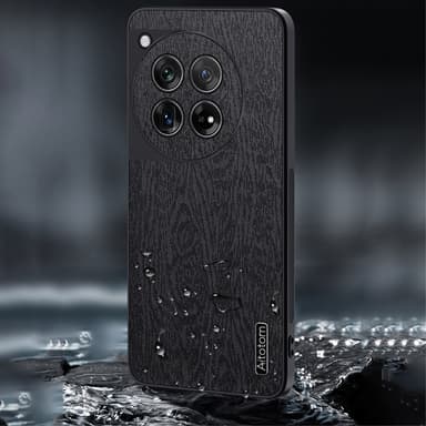 SKALO OnePlus 12 5G PU-Läder Hybrid Skal - Blå