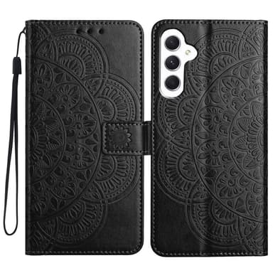 SKALO Samsung A15 5G Mandala Plånboksfodral - Svart