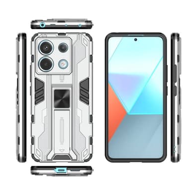 SKALO Xiaomi Redmi Note 13 Pro 5G Armor Hybrid BIBERCAS Skal - Silver