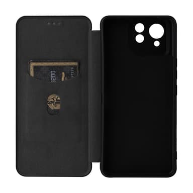 SKALO Asus ROG Phone 8 Pro 5G Carbon Fiber Plånboksfodral - Svart