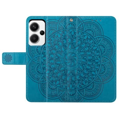 SKALO Xiaomi Redmi Note 13 Pro+ Mandala Plånboksfodral - Blå
