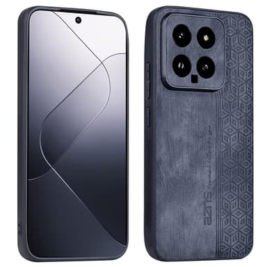SKALO Xiaomi 14 5G AZNS PU-Läder Skal - Svart