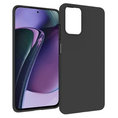 SKALO Motorola Moto G04 Mattsvart Ultratunn TPU-Skal