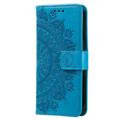 SKALO Samsung A15 4G Mandala Plånboksfodral - Blå