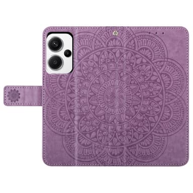 SKALO Xiaomi Redmi Note 13 Pro+ Mandala Plånboksfodral - Lila