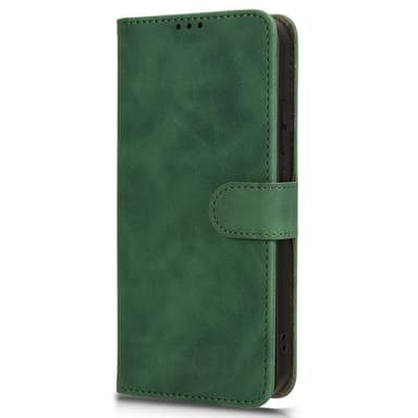 SKALO Samsung Xcover 7 Matt PU-Läder Plånboksfodral - Grön