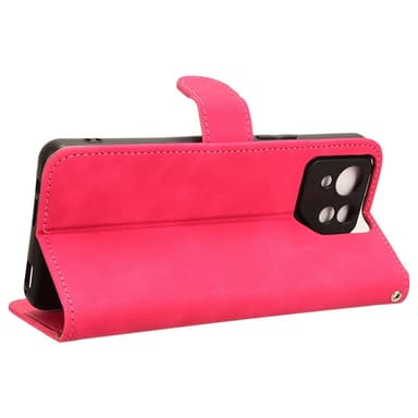 SKALO Asus ROG Phone 8 5G Matt PU-Läder Plånboksfodral - Cerise