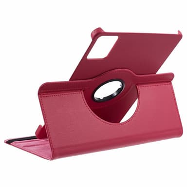 SKALO Lenovo Tab M11 360 Litchi Fodral - Cerise