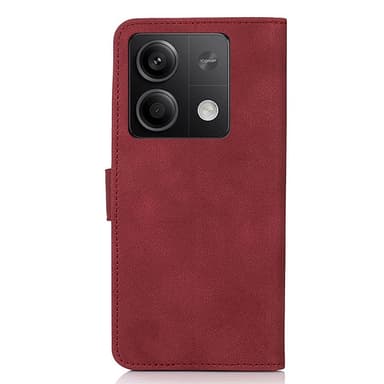 SKALO Xiaomi Redmi Note 13 5G KHAZNEH Plånboksfodral i PU-Läder - Röd
