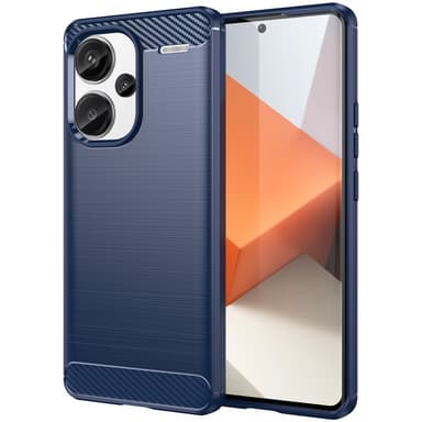 SKALO Xiaomi Redmi Note 13 Pro+ Armor Carbon Stöttåligt TPU-skal - Blå