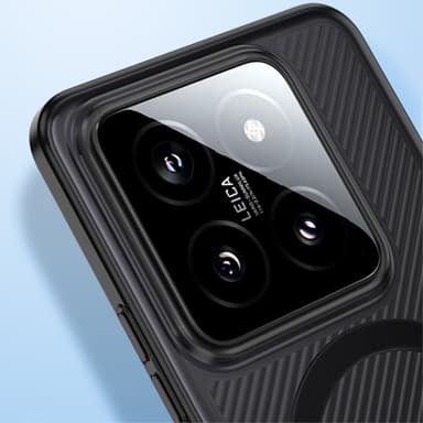 SKALO Xiaomi 14 5G Twill Magnetring Skal - Vit