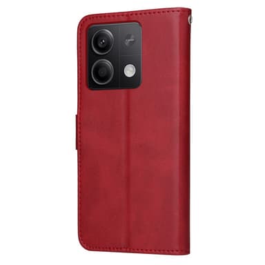 SKALO Xiaomi Redmi Note 13 5G PU-Läder Plånboksfodral - Röd