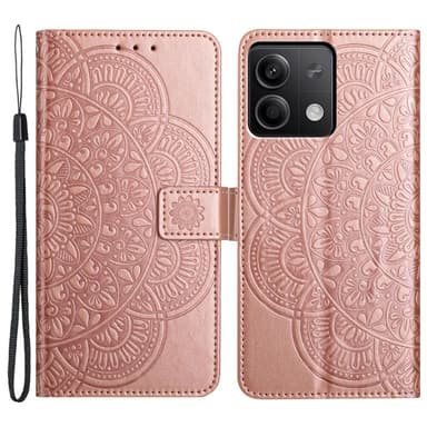 SKALO Xiaomi Redmi Note 13 5G Mandala Plånboksfodral - Roséguld
