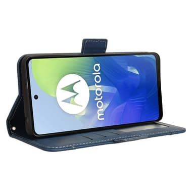SKALO Motorola Moto G04 6-FACK Plånboksfodral - Blå