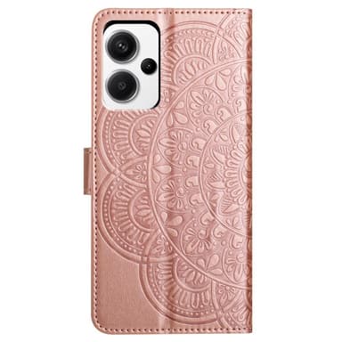 SKALO Xiaomi Redmi Note 13 Pro+ Mandala Plånboksfodral - Roséguld