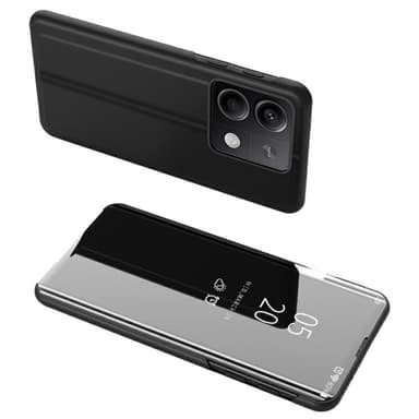 SKALO Xiaomi Redmi Note 13 5G Clear View Spegel fodral - Svart