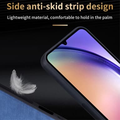 SKALO Samsung A15 4G AZNS PU-Läder Skal - Brun