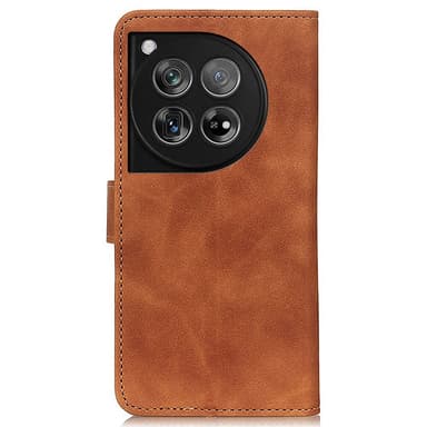 SKALO OnePlus 12 5G KHAZNEH Plånboksfodral i PU-Läder - Brun