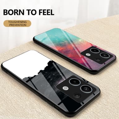SKALO Xiaomi Redmi Note 13 Pro 5G Sky Härdat Glas TPU-skal - Motiv 2