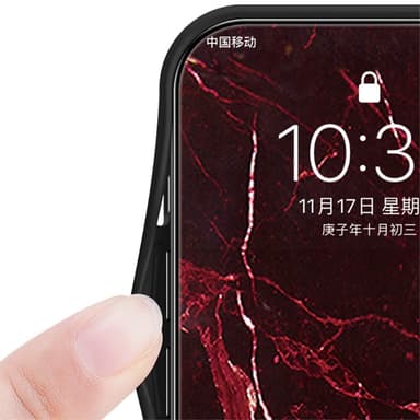 SKALO Xiaomi Redmi Note 13 Pro+ Marmor Härdat Glas TPU-skal - Motiv 3