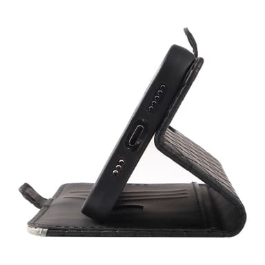 SKALO Xiaomi 14 5G Quiltat Plånboksfodral - Svart