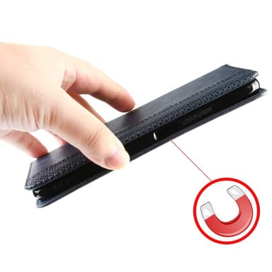 SKALO OnePlus 12R 5G Embossed Premium Plånboksfodral - Blå