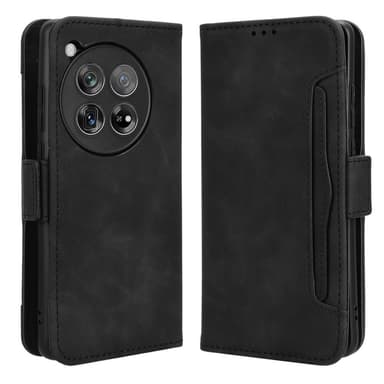 SKALO OnePlus 12 5G 6-FACK Plånboksfodral - Svart