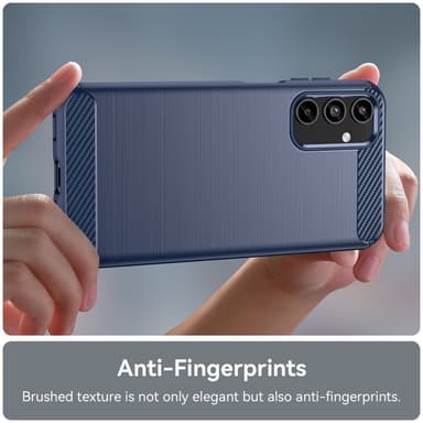 SKALO Samsung A15 5G Armor Carbon Stöttåligt TPU-skal - Blå