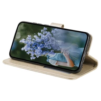 SKALO Samsung A15 4G Mandala Plånboksfodral - Guld