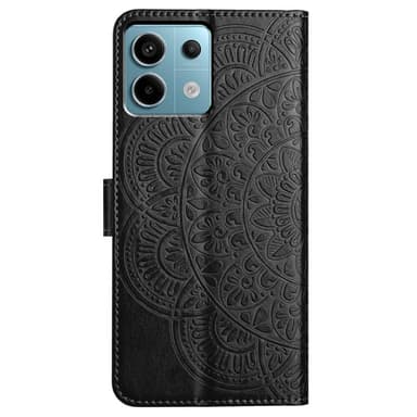 SKALO Xiaomi Redmi Note 13 Pro 5G Mandala Plånboksfodral - Svart