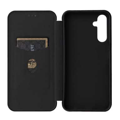 SKALO Samsung A25 5G Carbon Fiber Plånboksfodral - Svart