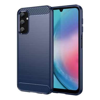 SKALO Samsung A25 5G Armor Carbon Stöttåligt TPU-skal - Blå