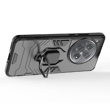 SKALO OnePlus 12 5G Armor Hybrid Metallring skal - Svart