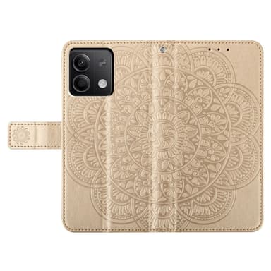 SKALO Xiaomi Redmi Note 13 5G Mandala Plånboksfodral - Guld
