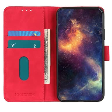 SKALO OnePlus 12 5G KHAZNEH Plånboksfodral i PU-Läder - Röd