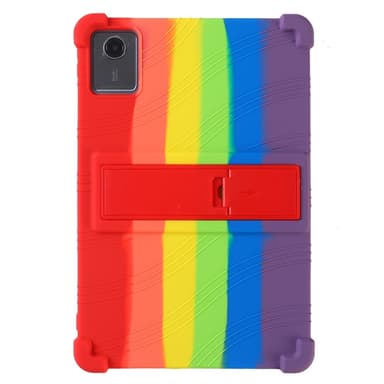 SKALO Lenovo Tab M11 Stöttåligt Armor Silikon Skal - Rainbow