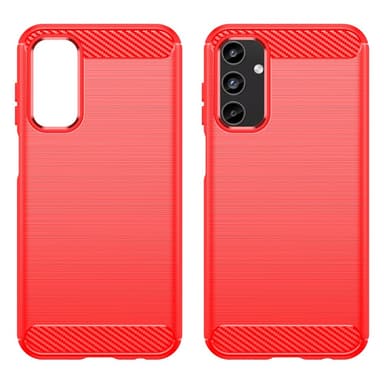 SKALO Samsung A15 5G Armor Carbon Stöttåligt TPU-skal - Röd