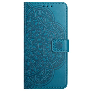 SKALO Xiaomi Redmi Note 13 Pro+ Mandala Plånboksfodral - Blå