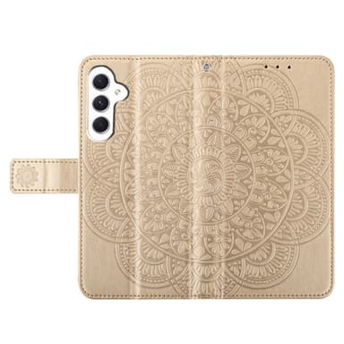 SKALO Samsung A15 5G Mandala Plånboksfodral - Guld