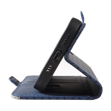 SKALO Xiaomi 14 5G Quiltat Plånboksfodral - Blå